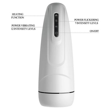 Masturbatore Vibrante con Calore e Funzione Leccata Premium